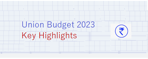 Union Budget 2023 - Key HighlightsThe Union Budget 2023 was presented today by Finance Minister Nirmala Sitharaman with a focus on infrastructure, manufacturing, and welfare spending. The budget session was opened with the theme of Amrit Kaal, which symbolizes 100 years of independence and the