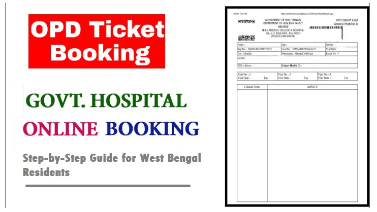 Step-by-Step Guide for West Bengal Residents (OPD Ticket Booking Online)Are you tired of long queues and waiting times at hospitals in West Bengal? Discover the hassle-free way to book OPD appointments through the WB Health Portal.