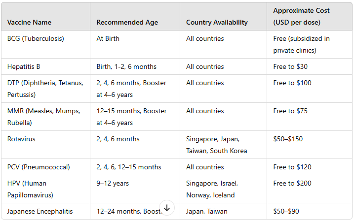 Pediatric Vaccine Costs and Coverage