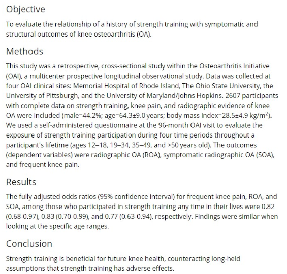 Strength Training For Knee Health