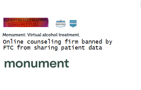 Monument Alcohol Addiction Treatment Firm Banned from Sharing Health Data for Advertising