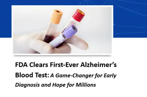 US FDA Clears First Ever Alzheimer Blood Test