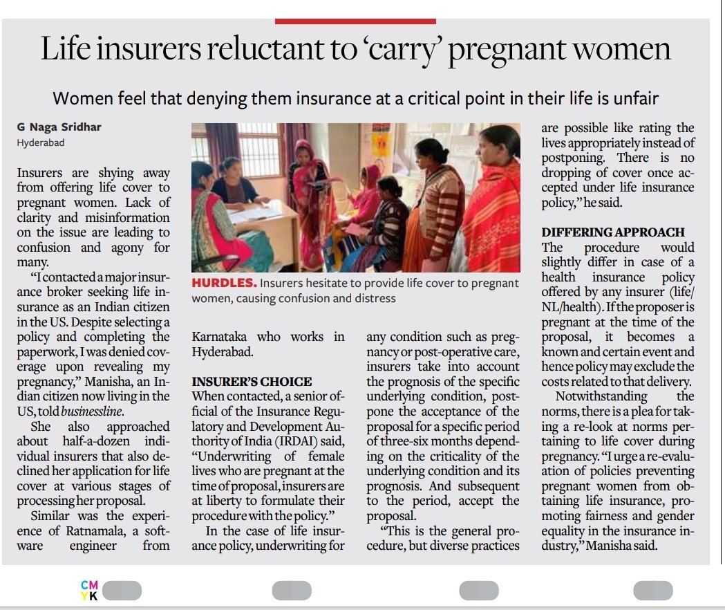 Life Insurance reluctant to carry pregnant women