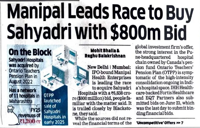 Sahyadri Hospitals Rs 6000 Crore Valuation is a Smart Strategy or Market Hype