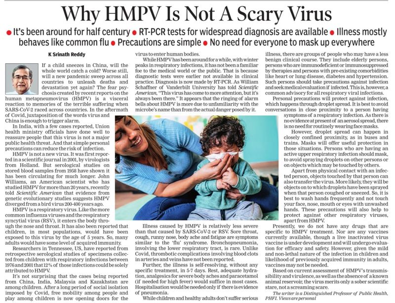 Why HMPV is not Scary Virus